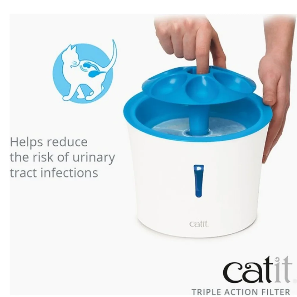 ❤️BUY 5 GET 3 FREE Catit Triple Action Pet Fountain Filter
